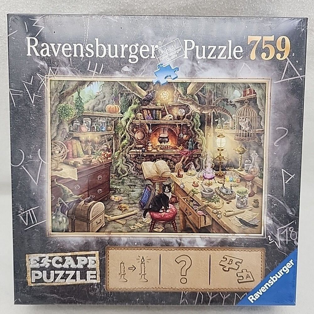 Game ESCAPE The Witches Kitchen 759 Piece Puzzle by Ravensburger Find Exit NEW